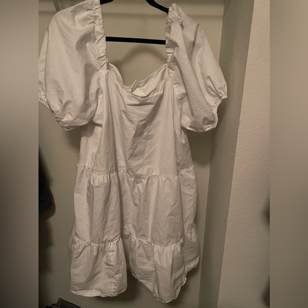 White off the shoulder dress